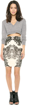 Thumbnail for your product : McQ Layered V Neck Cropped Top