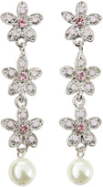 Thumbnail for your product : RJ Graziano Pearly Crystal Flower Drop Earrings, Pink