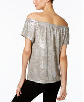 Thumbnail for your product : INC International Concepts Petite Metallic Off-The-Shoulder Top, Created for Macy's