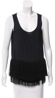 No.21 Sleeveless Bead-Accented Top