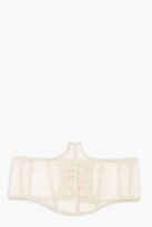 Thumbnail for your product : boohoo Plus Structured Cup Detail Mesh Corset Belt