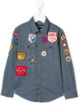 Thumbnail for your product : DSQUARED2 Kids patch detailed shirt