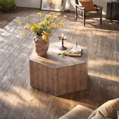 Loon Peak Style Vintage Distressed Wood Coffee