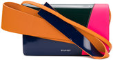 Thumbnail for your product : DELPOZO colourblock clutch with handle