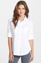 Thumbnail for your product : Sandra Three Quarter Roll Sleeve Knit Shirt