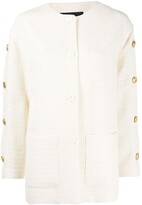 Thumbnail for your product : Boutique Moschino Button-Up Tweed Jacket