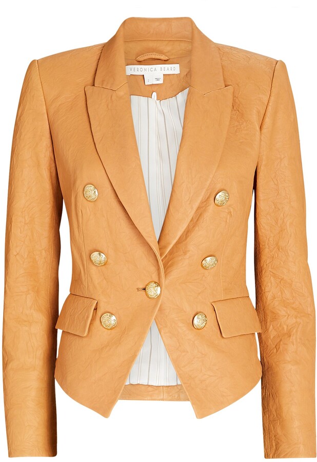 veronica beard cooke leather jacket