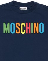 Thumbnail for your product : Moschino Rubberized Logo Cotton Sweat Dress