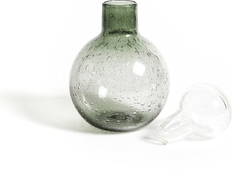 Misette Bubble Glass Decanter, Tourmaline Green