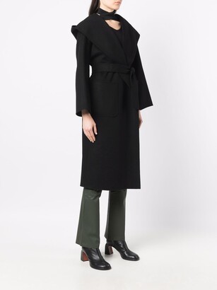 Arma Hooded Wool Trench Coat
