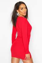 Thumbnail for your product : boohoo Wrap Front Mini Dress