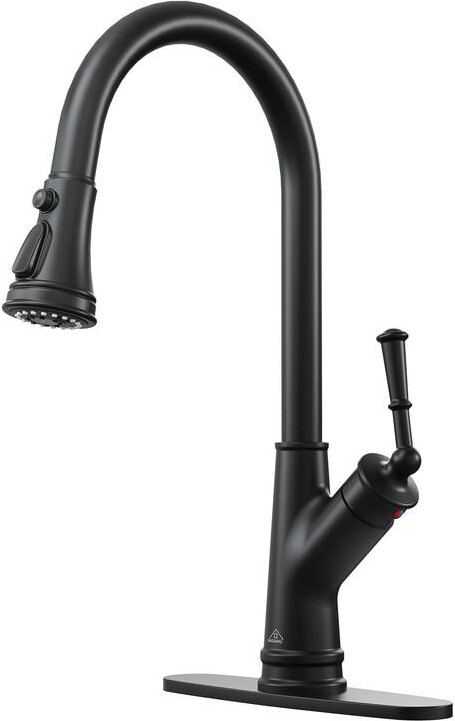 Casainc Single-Handle Pull-Down Kitchen Faucet Single Hole Faucet 1.8 Gpm