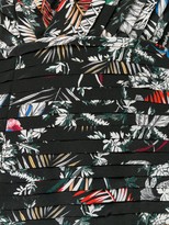 Thumbnail for your product : Derek Lam 10 Crosby Cap Sleeve Wallpaper Floral Fitted Dress