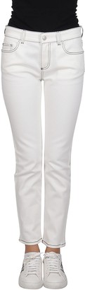 Alexander McQueen Low Rise Cropped Jeans