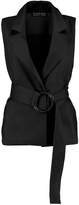 Thumbnail for your product : boohoo Sleeveless Belted Blazer