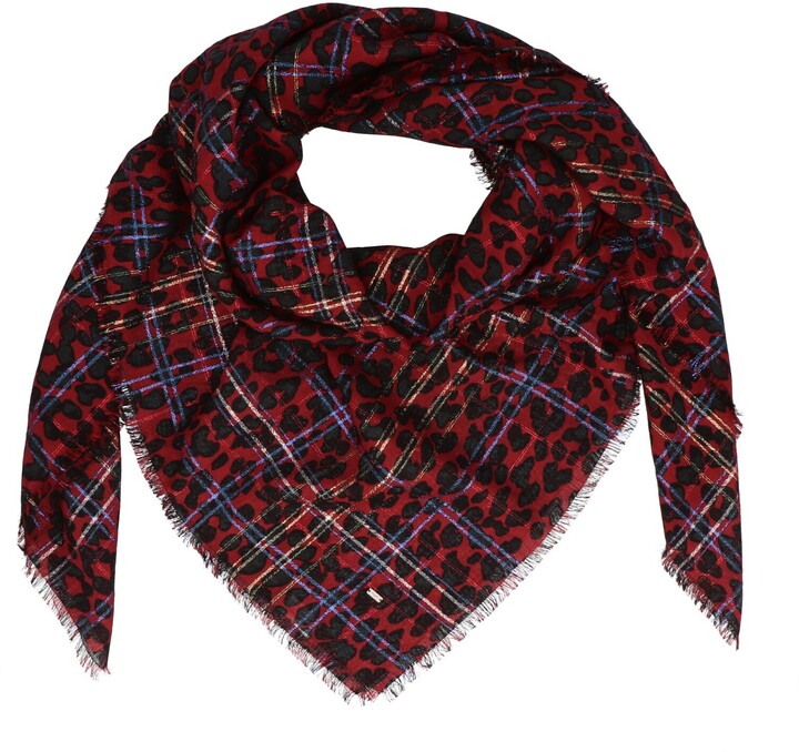 red leopard scarf