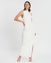 bec and bridge noir et blanc midi dress
