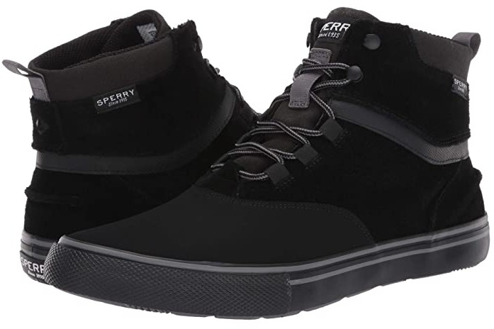 mens black sperry boots