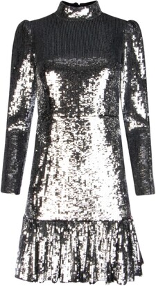 MICHAEL Michael Kors Sequined Georgette Ruffled Mini Dress