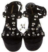 Thumbnail for your product : Nicholas Kirkwood Embellished Suede Sandals