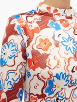 Thumbnail for your product : Vika Gazinskaya Floral-print High-neck Maxi Dress - Multi