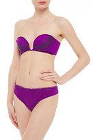Thumbnail for your product : La Perla Lace And Satin-trimmed Stretch-jersey Plunge Bra