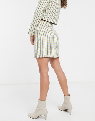 ASOS DESIGN pop boucle suit mini skirt