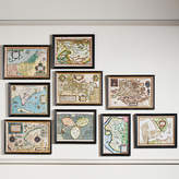 Thumbnail for your product : OKA World Map Prints, Set of Nine