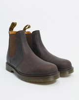 brown chelsea doc martens
