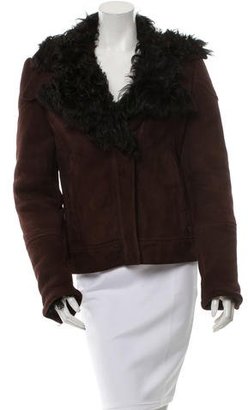 Gucci Zip-Up Shearling Jacket