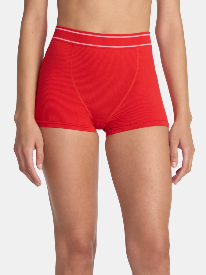 No Boundaries Seamless High Waist Boyshort Panties, Women’s