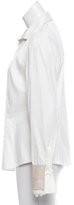 Thumbnail for your product : Brunello Cucinelli Monili-Trimmed Button-Up Top
