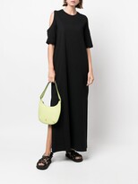 Thumbnail for your product : MSGM Cold-Shoulder Cotton Maxi Dress
