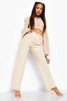 Thumbnail for your product : boohoo Petite Seam Detail Pants