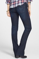 Thumbnail for your product : Jolt 'Air Cord' Bootcut Jeans (Dark) (Juniors)