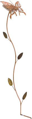 TJMAXX 7X5X32 Flamed Butterfly Flower Garden Stake