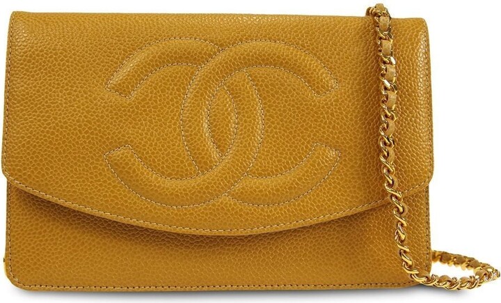 Chanel Pre Owned CC diamond-quilted wallet-on-chain - ShopStyle Wallets &  Card Holders