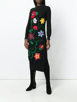 Thumbnail for your product : Semi-Couture Semicouture floral embroidered knitted dress
