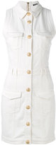 Balmain - utility mini dress - women - coton/Spandex/Elasthanne - 34