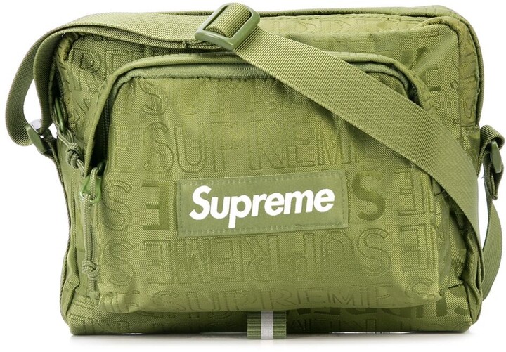 Supreme Logo Print Shoulder Bag - ShopStyle