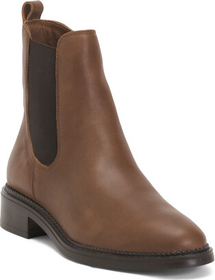 Leather Chelsea Booties for Women | Leather/Textile/Man-Made Sole