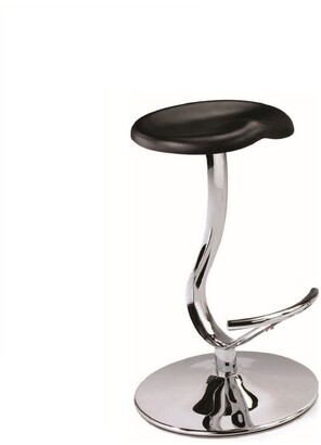 New Spec Inc Swivel Leatherette Backless Contemporary Bar Stools