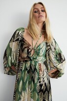 Thumbnail for your product : Warehouse Sparkle Printed Maxi Dress