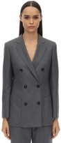 Thumbnail for your product : Agnona Double Breasted Virgin Wool Blazer