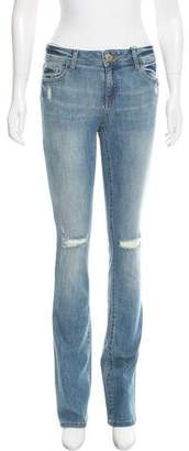 DL1961 Distressed Straight-Leg Jeans w/ Tags