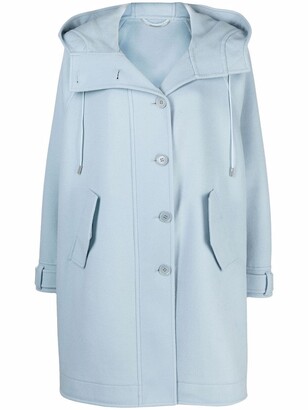 Ermanno Scervino Hooded Button-Down Coat