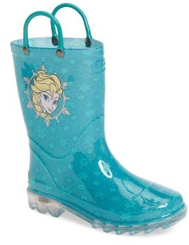 Western Chief Toddler Girl's Disney Frozen Icy Elsa Waterproof Rain Boot