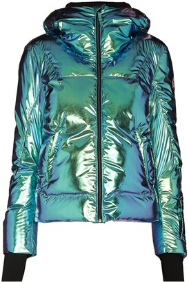 Jet Set Julia iridescent-effect ski jacket