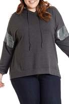 Thumbnail for your product : Love On A Hanger Sequin Embellished Hoodie (Plus Size)