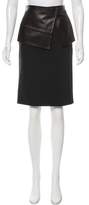Thumbnail for your product : Tibi Paneled Knee-Length Skirt